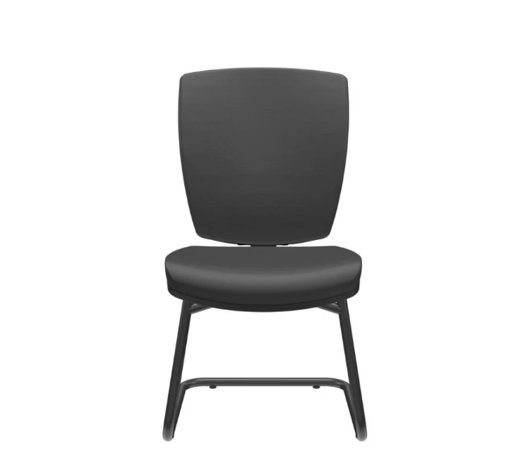 Altrix Aproximação Espaldar Alto / Encosto Fixo Base / estrutura / Pintura preta / Sem braços